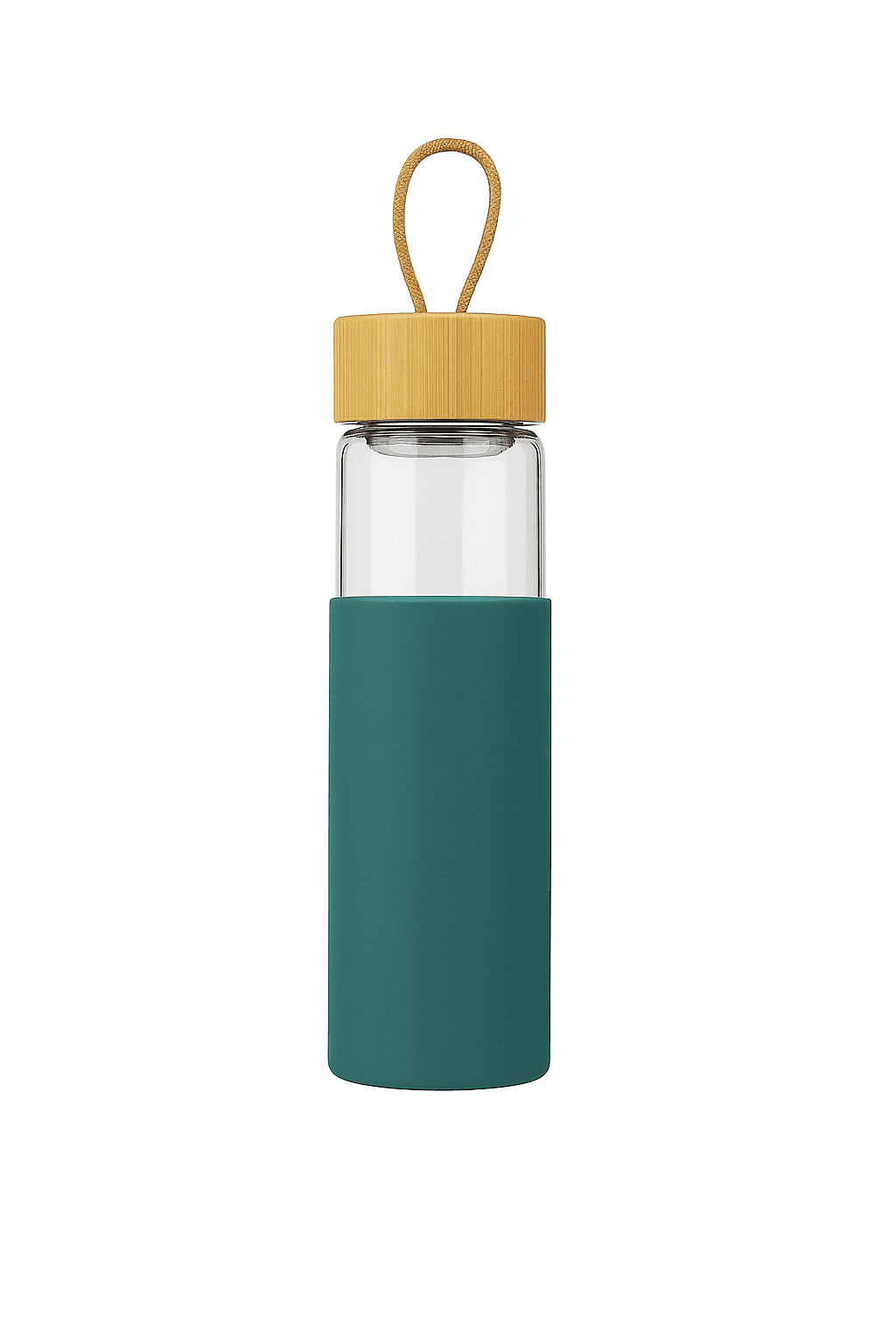 Glass Bottle With Bamboo Lid