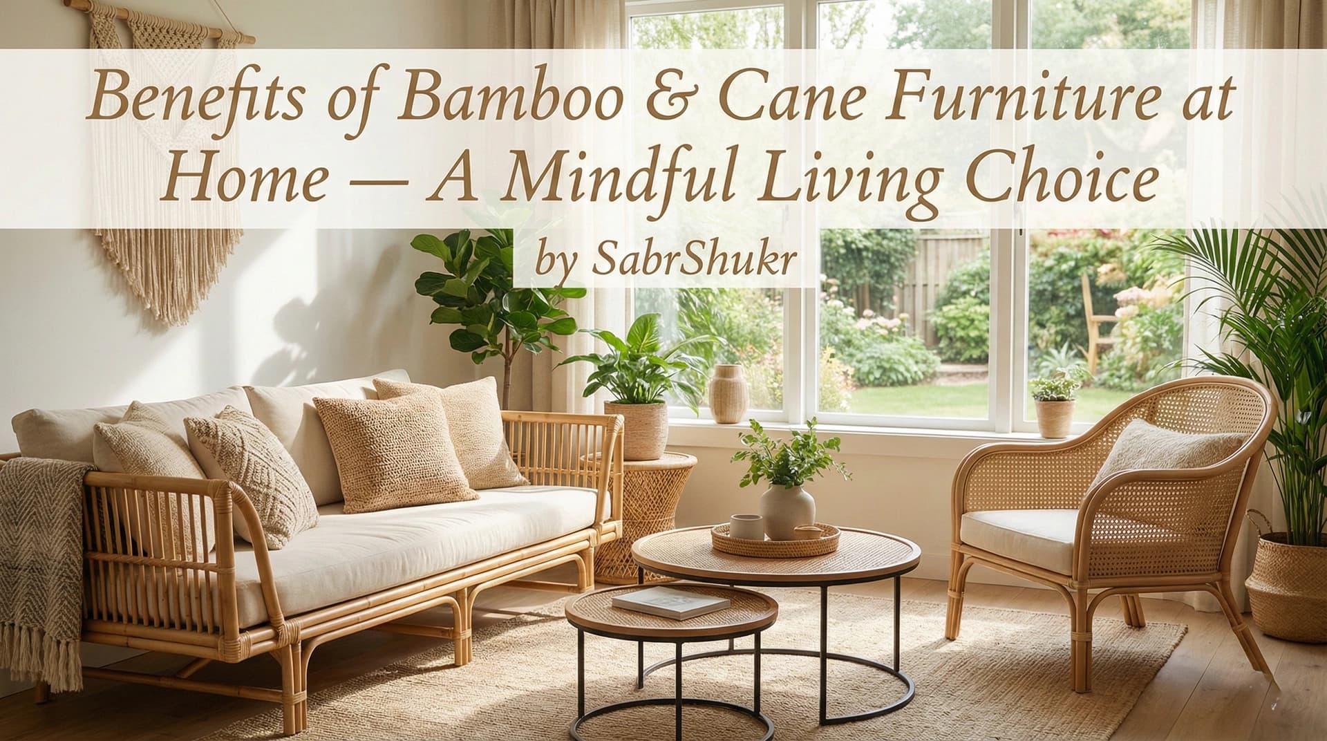 Benefits of Bamboo & Cane Furniture at Home — A Mindful Living Choice by SabrShukr